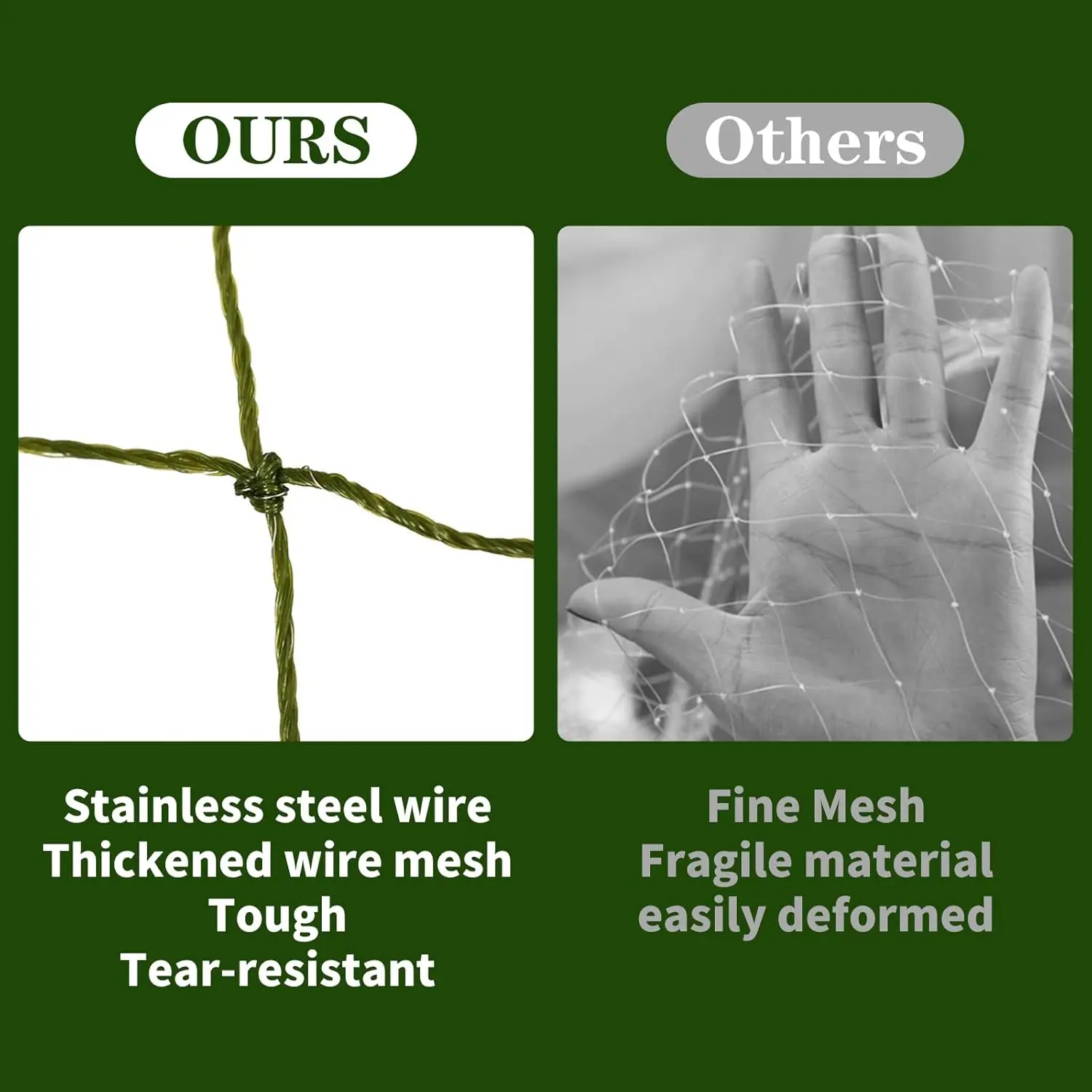 Steel Reinforced Cat Netting for Balcony- Cat Anti Fall Netting,Garden Net Anti Bird Net with Wire,Safety Netting Fence for Pets Steel Reinforced Cat Netting for Balcony- Cat Anti Fall Netting,Garden Net Anti Bird Net with Wire,Safety Netting Fence for Pets