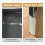 Pet Door Opener Automatic Lockable Entry Training Open Door Hole Tool Without Drilling Easy Installation for Dog Cat Removable - Image 4