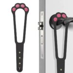 Cat Door Holder Latch Adjustable Dog Door Stopper Elastic Gate Lock Flex Latch Strap Keep Dog Out From Entering Pet Gate Supply - Image 2