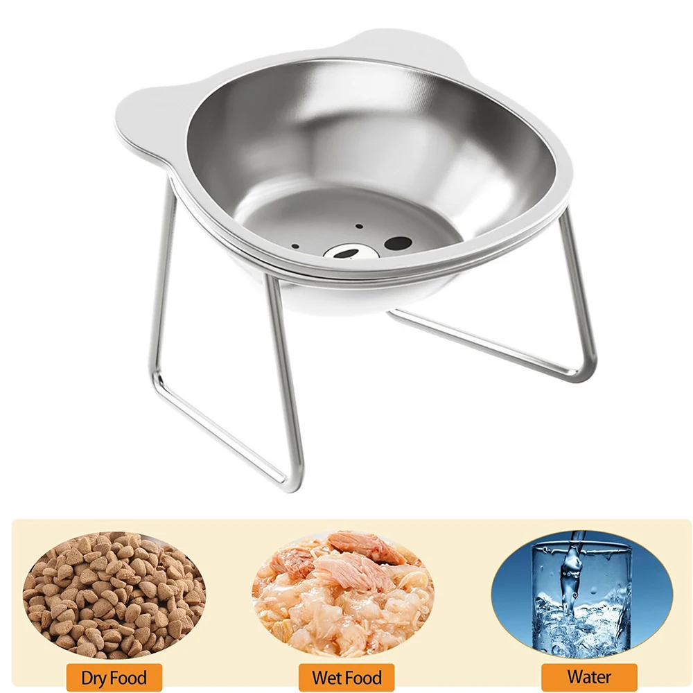 Stainless Steel Cat Bowls Raised Whisker Fatigue Relief Cat Plates Pet Water Dish Kitten Bowls Pet Bowls for Cats Food Bowls Stainless Steel Cat Bowls Raised Whisker Fatigue Relief Cat Plates Pet Water Dish Kitten Bowls Pet Bowls for Cats Food Bowls