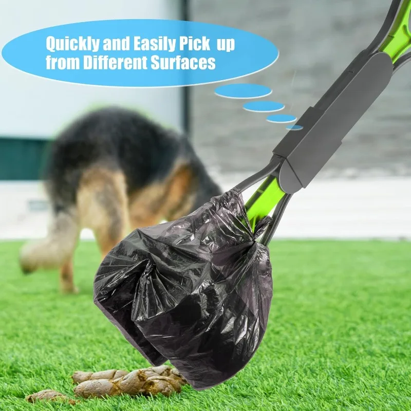 Jaw Clamp Dog Poop Scooper Heavy Duty Long Handle Pet Waste Grabber for Dogs Cats Puppies Foldable Rust Proof Cleaning Tool Jaw Clamp Dog Poop Scooper Heavy Duty Long Handle Pet Waste Grabber for Dogs Cats Puppies Foldable Rust Proof Cleaning Tool