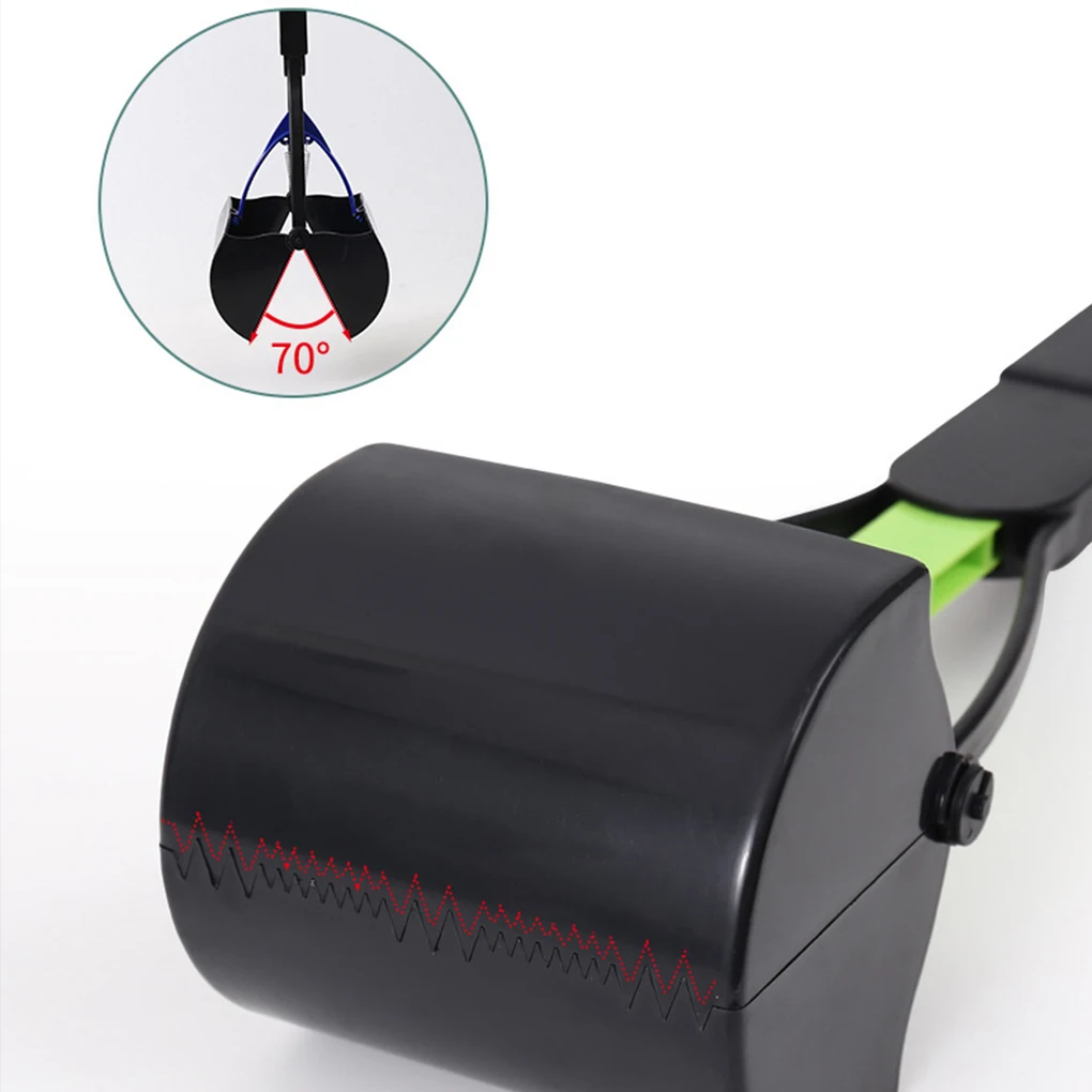 Pooper Scooper For Dog Jaw Clamp Heavy Duty Long Handle Poop Scooper For Dog Puppy Cat Waste Picker Pet Cleaning Shovel Tools