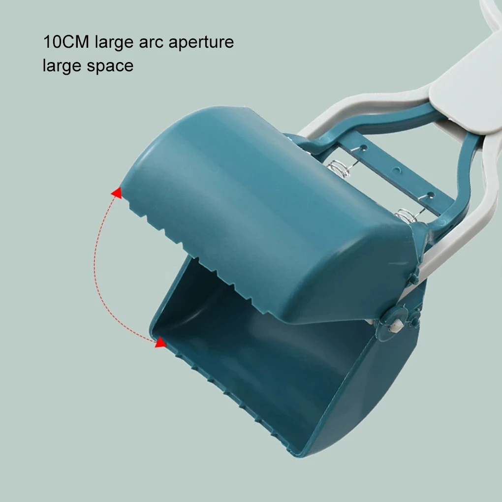 Pooper Scooper For Dog Jaw Clamp Heavy Duty Long Handle Poop Scooper For Dog Puppy Cat Waste Picker Pet Cleaning Shovel Tools