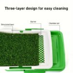 Pet Dog Toilet Artificial Grass Dog Potty Splashproof Washable Reusable Pee Pads Dog Training Toilet Puppy Pad Tray Pet Supplies - Image 2