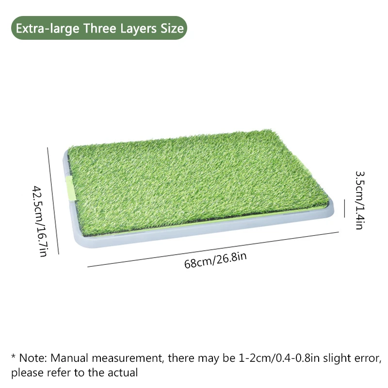 Pet Dog Toilet Artificial Grass Dog Potty Splashproof Washable Reusable Pee Pads Dog Training Toilet Puppy Pad Tray Pet Supplies