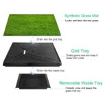 Pet Dog Toilet Portable Dog Potty Pan Anti-Splash 3 Layer Synthetic Grass Mesh Tray Toilet Puppy Kitten Urine Cleaning Tool - Image 5