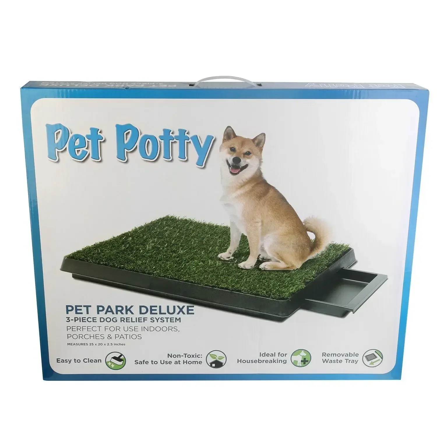 Pet Dog Toilet Portable Dog Potty Pan Anti-Splash 3 Layer Synthetic Grass Mesh Tray Toilet Puppy Kitten Urine Cleaning Tool