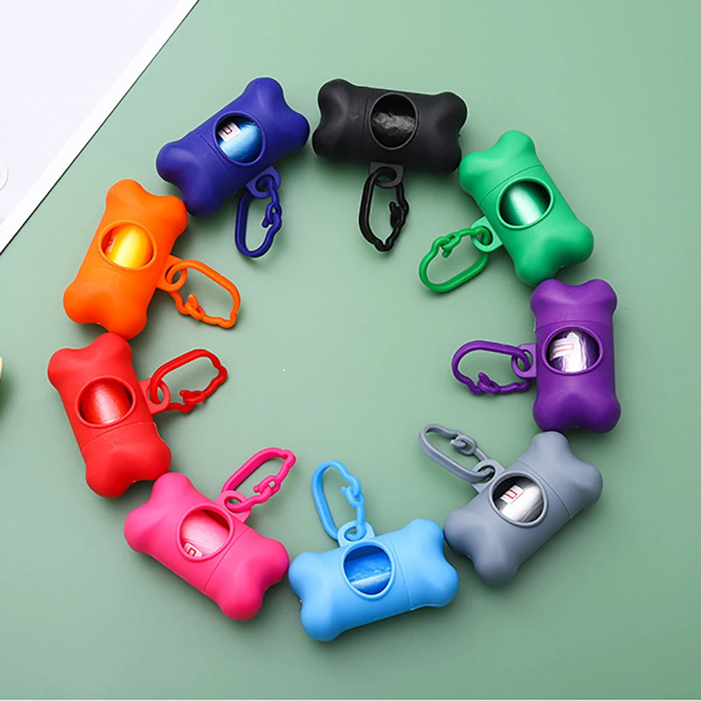 123806-cqkvxm.jpg Pet Bin bag dog toilet bag pet cleaning supplies bone type pet garbage container toilet collector - Image 1