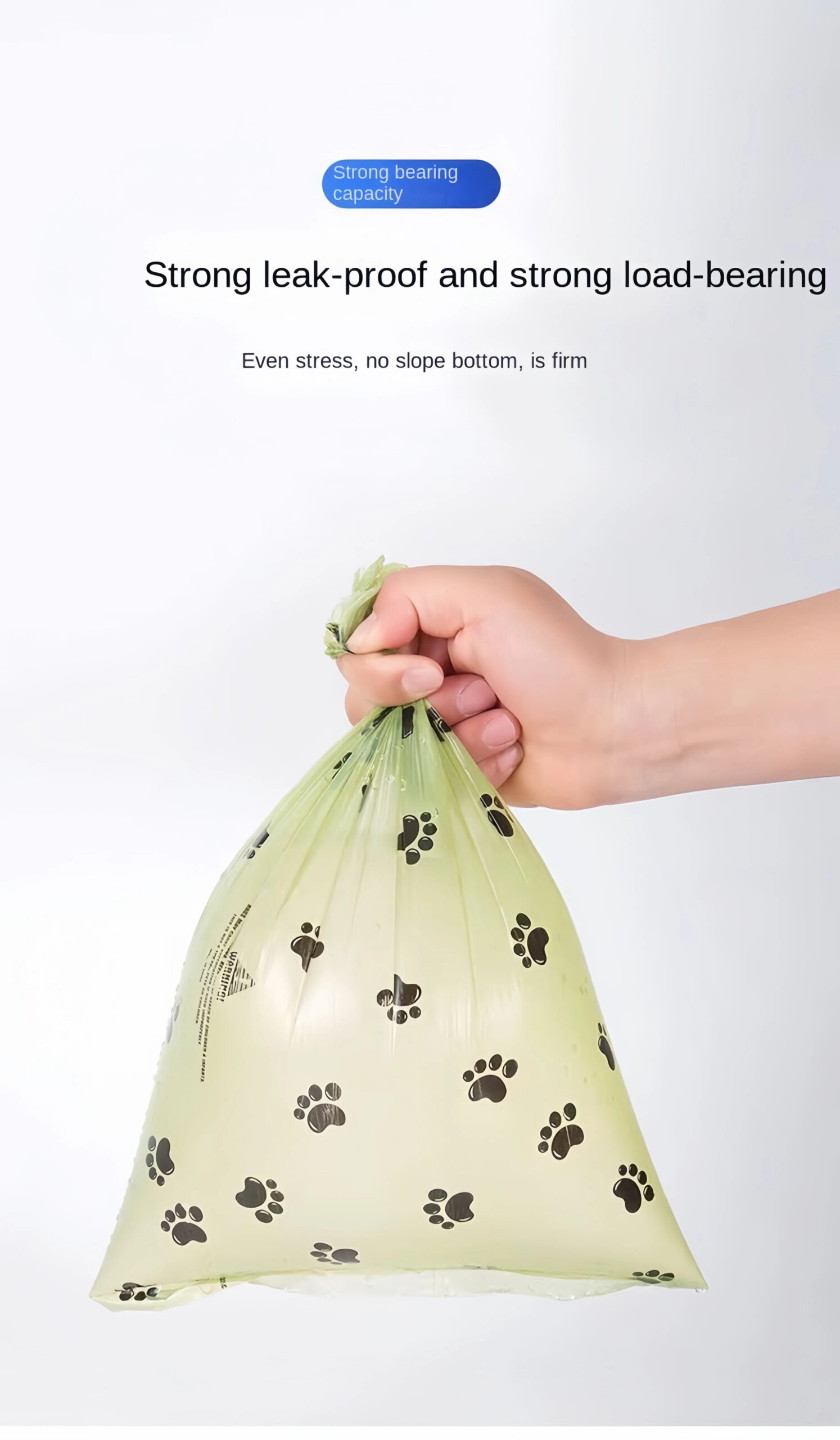 Dog Poop Bag Biodegradable Pet Dog Poop Bag Zero Waste Dog Pooper Bags Paw Doggy Litter Poop Bag Dog Poop Bag Dispenser