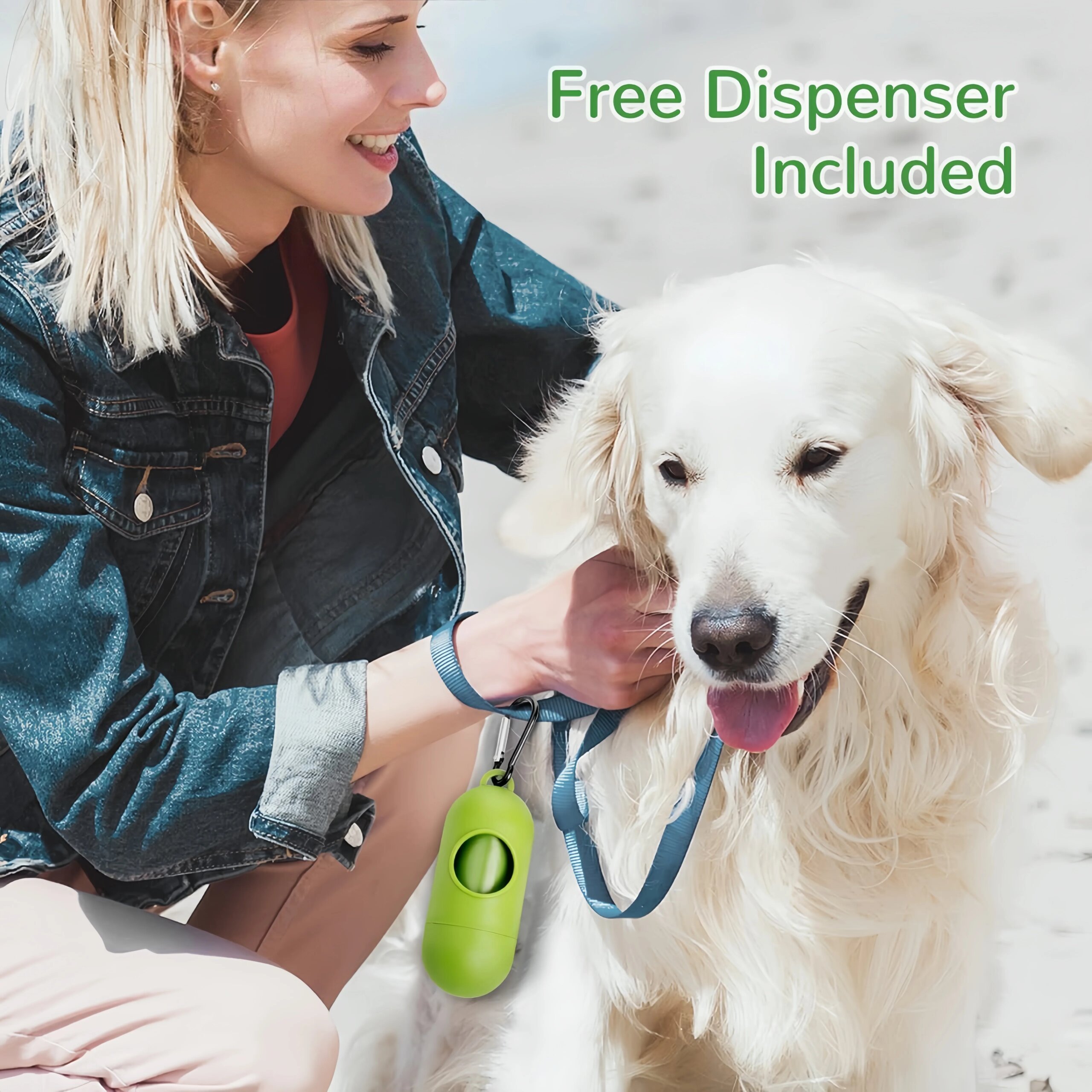 Dog Poop Bag Biodegradable Pet Dog Poop Bag Zero Waste Dog Pooper Bags Paw Doggy Litter Poop Bag Dog Poop Bag Dispenser