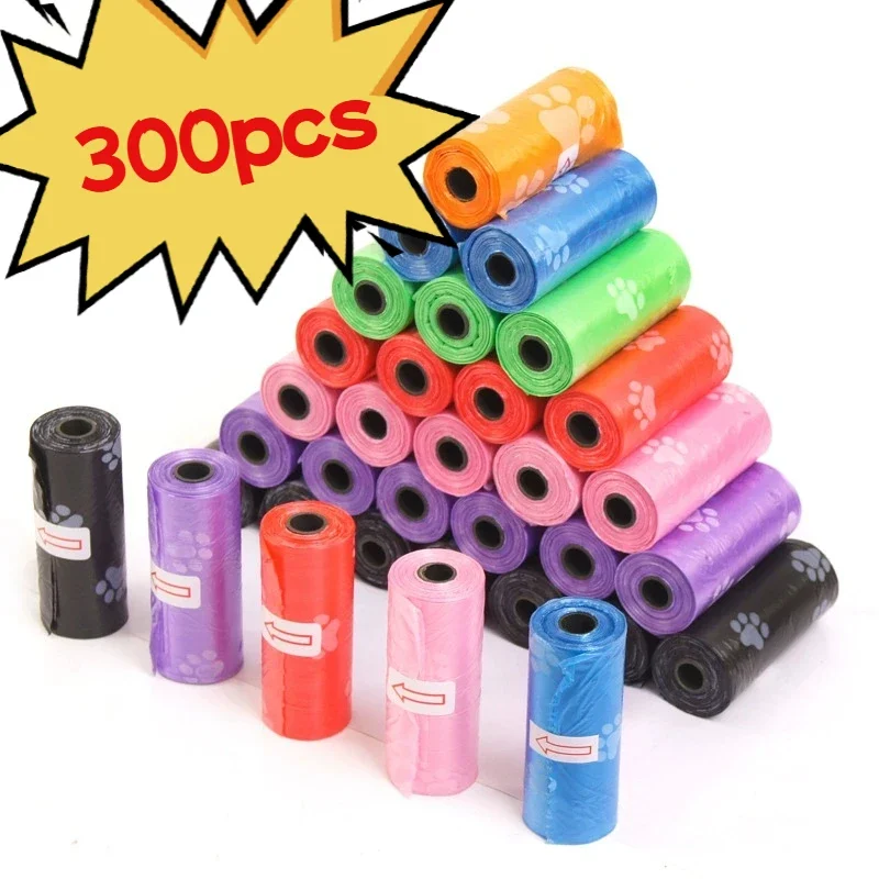 124094-gwv34a.jpg Litter Outdoor Home Clean Pet Poop Bag Solid Color Printed Pet Garbage Bag Clean Poop Bag Dog Walking Portable Poop Bag For Dogs - Image 1