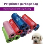 Litter Outdoor Home Clean Pet Poop Bag Solid Color Printed Pet Garbage Bag Clean Poop Bag Dog Walking Portable Poop Bag For Dogs - Image 5