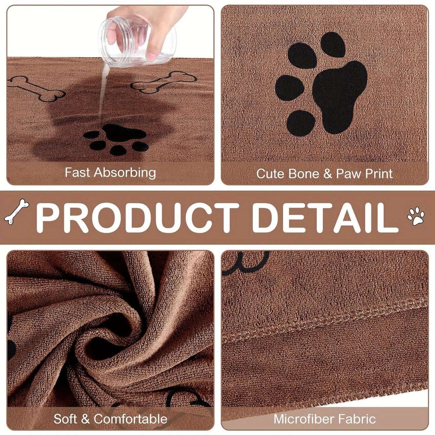 Dog Towels,Quick-Dry Microfiber - Absorbent Pet Bath & Paw Cleaning Cloths for Medium Breeds, 40x24 Inch Dog Towels,Quick-Dry Microfiber - Absorbent Pet Bath & Paw Cleaning Cloths for Medium Breeds, 40x24 Inch