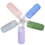 Silicone Dog Poop Bags Holder dog bags dispenser walking stand portable feces collection bag hanging ring silicone storage box