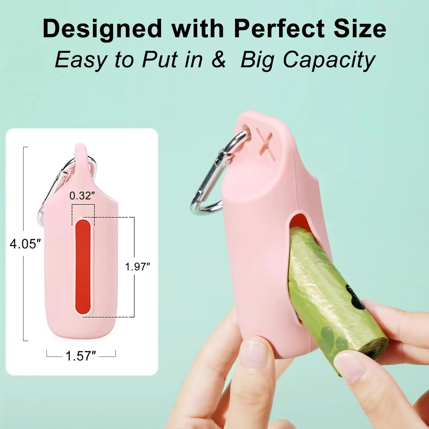 Silicone Dog Poop Bags Holder dog bags dispenser walking stand portable feces collection bag hanging ring silicone storage box Silicone Dog Poop Bags Holder dog bags dispenser walking stand portable feces collection bag hanging ring silicone storage box