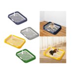 Pee Pad Holder Potty Pads Reusable Mesh Open Top Training Toilet Potty Tray Comfortable Toilet with Protection for Large Puppy