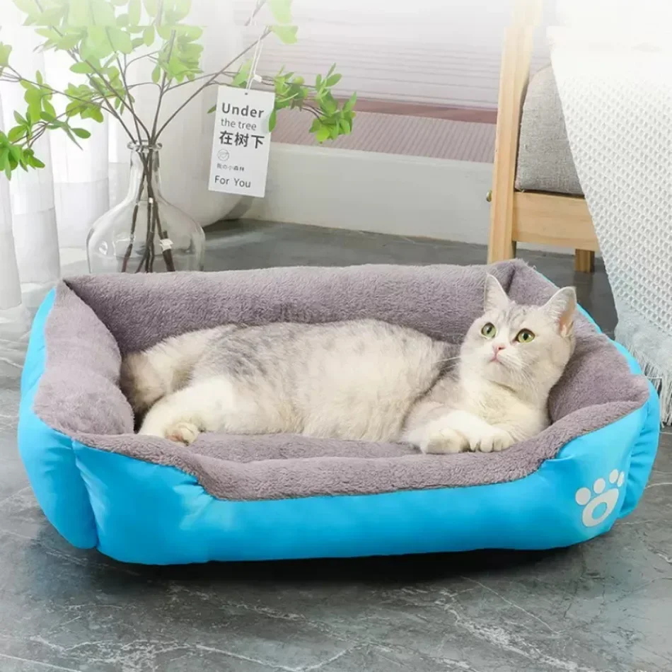 Large Square Nest L-3XL Pet Large Dog Bed for Medium Dogs Soft Fleece Nest Big Dog Sofa Bed Winter Warm Cat House for Pet