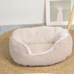 Pet Cage Dog Kennel Cat Sofa Wave Shape Cushions Plush Warm Dogs Beds Supplies Four-seasons Universal Pet Sleeping Accessories - Image 2