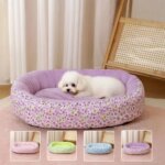 Floral All Season Dog Bed for French Bulldog Chihuahua Soft Cat Bed for Dogs Sleeping Puppy Pad Sofa Dog Bed  Four Color Pet Pad