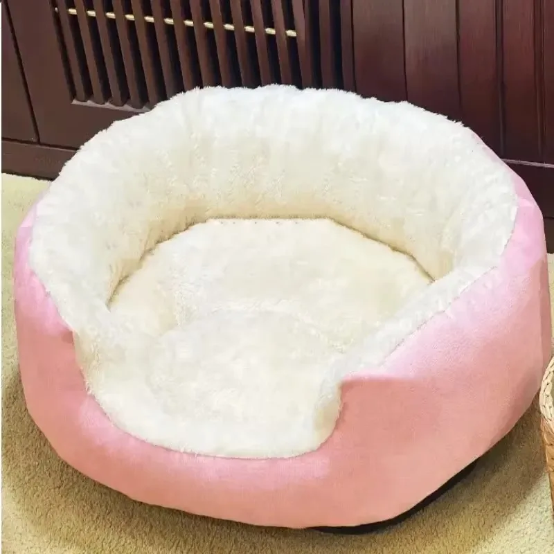 126188-ukgliz.jpg Very Soft Warm Dog Bed Pets Basket Cat House Sofa for Medium Large Dog Sofa Bed Cushion Dog Bed House Pet Supplies Accessories - Image 1