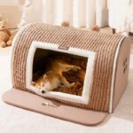 winter Dog Kennel Warm Dog House Mat Detachable Washable Dogs Bed Nest Deep Sleep Tent for Medium Large Dogs House dog Supplies