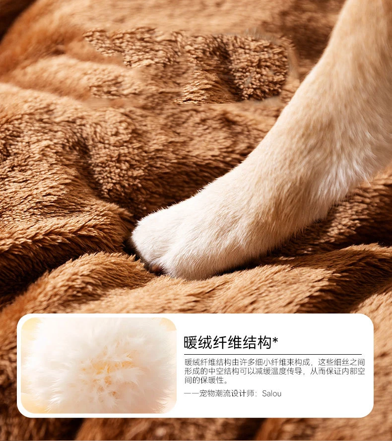 winter Dog Kennel Warm Dog House Mat Detachable Washable Dogs Bed Nest Deep Sleep Tent for Medium Large Dogs House dog Supplies