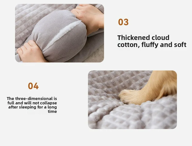 New Cat Bed Dog Pet Bed Kennel Non-Slip Winter Warm Small Dog Kennel Sleeping Removed Washed Soft Puppy Cushion Cat Supplies