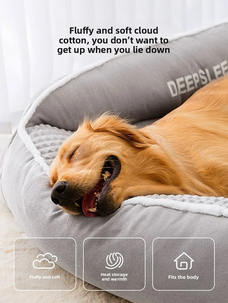 New Cat Bed Dog Pet Bed Kennel Non-Slip Winter Warm Small Dog Kennel Sleeping Removed Washed Soft Puppy Cushion Cat Supplies