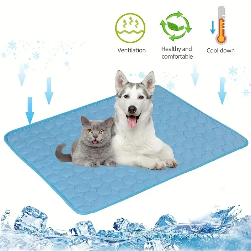 126708-frz31b.jpg Dog Cooling Mat Summer Pet Cold Bed Extra Large For Small Big Dogs Pet Accessories Cat Durable Blanket Sofa Cat Ice Pad Blanket - Image 1