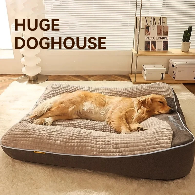 126767-ddkj1b.jpg HOOPET Dogs Cats Bed Mat Large Dog Mat Warm Pet Nest Kennel For Small Medium Large Dogs Puppy Kitten Plus Size Sleeping Mattress - Image 1