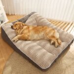 HOOPET Dogs Cats Bed Mat Large Dog Mat Warm Pet Nest Kennel For Small Medium Large Dogs Puppy Kitten Plus Size Sleeping Mattress - Image 4