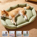 Large Dog Bed for Cats All Seasons Dog Pad Summer Sleeping Puppy Bed for French Bulldog Teedy Cooling Cat Bed for Small Dog Pet