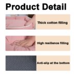 Large Dog Bed for Cats All Seasons Dog Pad Summer Sleeping Puppy Bed for French Bulldog Teedy Cooling Cat Bed for Small Dog Pet - Image 5