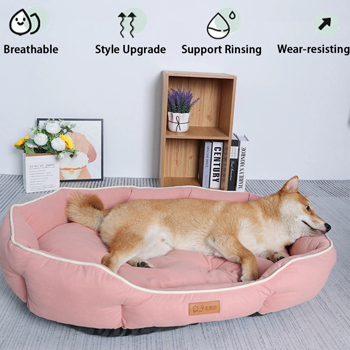 Large Dog Bed for Cats All Seasons Dog Pad Summer Sleeping Puppy Bed for French Bulldog Teedy Cooling Cat Bed for Small Dog Pet Large Dog Bed for Cats All Seasons Dog Pad Summer Sleeping Puppy Bed for French Bulldog Teedy Cooling Cat Bed for Small Dog Pet