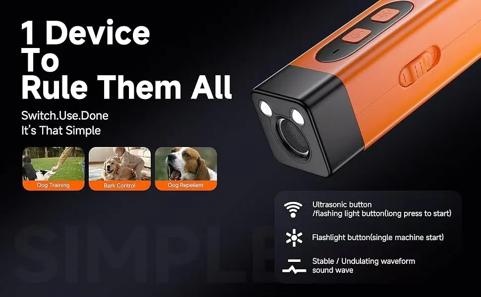 Pet Training Control Device Rechargeable Ultrasonic Dog Barking Deterrent Trainer To Stop Barking Pet Training Control Device Rechargeable Ultrasonic Dog Barking Deterrent Trainer To Stop Barking