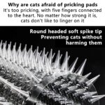 Qumao Network Cat Scat Plastic Mat With Spikes Anti-digging Pet Prickle Strips Weather Resistant Spike Mat Anti-cat Crawling Mat - Image 5