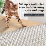 Qumao Network Cat Scat Plastic Mat With Spikes Anti-digging Pet Prickle Strips Weather Resistant Spike Mat Anti-cat Crawling Mat