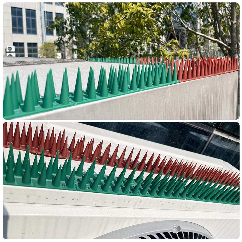 Bird Repellent Mat Stainless Steel Anti-Pigeon Spikes for Fence Roof Blacony Wall Spikes Straps Burglar Anti Cat Climb Tools