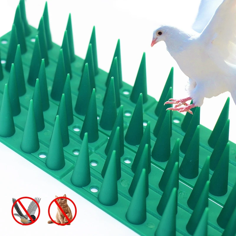 Bird Repellent Mat Stainless Steel Anti-Pigeon Spikes for Fence Roof Blacony Wall Spikes Straps Burglar Anti Cat Climb Tools