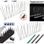 Bird Repellent Mat Stainless Steel Anti-Pigeon Spikes for Fence Roof Blacony Wall Spikes Straps Burglar Anti Cat Climb Tools