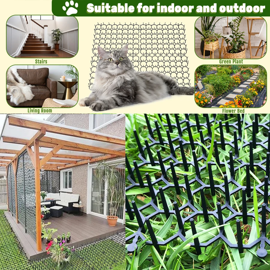 Cats Repeller Repellent Spike Indoor Outdoor All Seasons Anti Network Training Plastic Mat Keeping Away Dogs Protecting Plants Cats Repeller Repellent Spike Indoor Outdoor All Seasons Anti Network Training Plastic Mat Keeping Away Dogs Protecting Plants