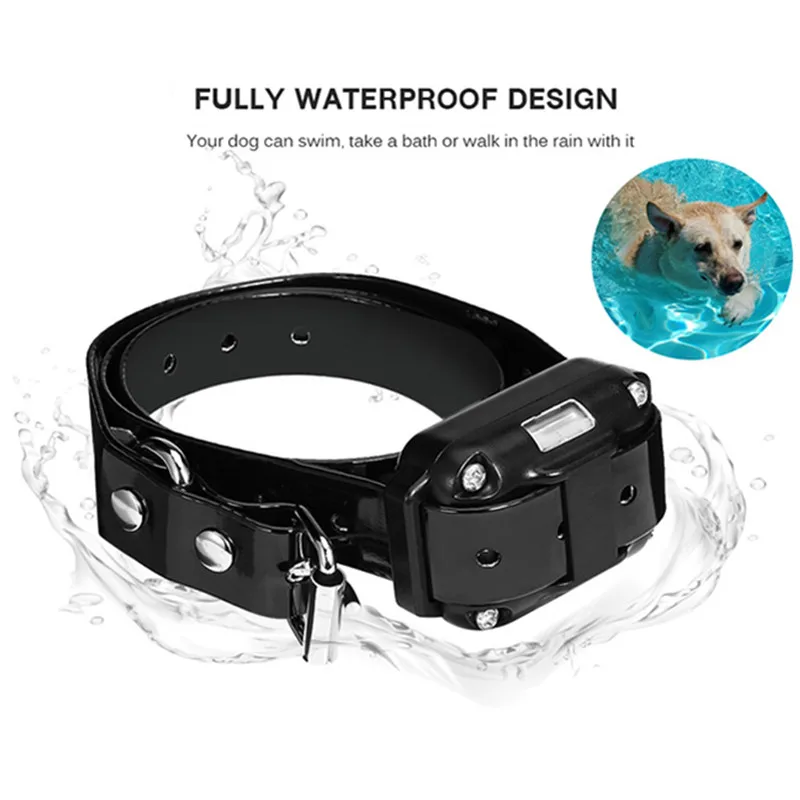 Electric Dog Training Collar Waterproof Dog Bark Collar Pet With Remote Control Rechargeable Anti Barking Device All Size Dogs Electric Dog Training Collar Waterproof Dog Bark Collar Pet With Remote Control Rechargeable Anti Barking Device All Size Dogs
