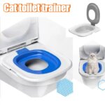 Reusable Cat Toilet Guide Cat Toilet Trainer Cat Toilet Sand Tray Sand Pot Training Mat Cat Toilet Training Cleaning Seat Tool
