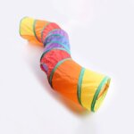 Cat RainbowTunnel Tube, Foldable Cat Toys, Cat Training, Fun Interactive Toys, Puppy Black Tunnel, Pet Supplies, Cat Accessories - Image 5