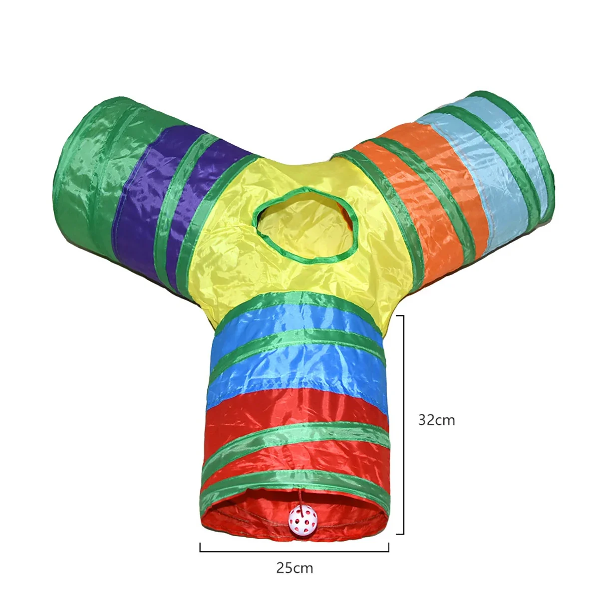 Cat RainbowTunnel Tube, Foldable Cat Toys, Cat Training, Fun Interactive Toys, Puppy Black Tunnel, Pet Supplies, Cat Accessories