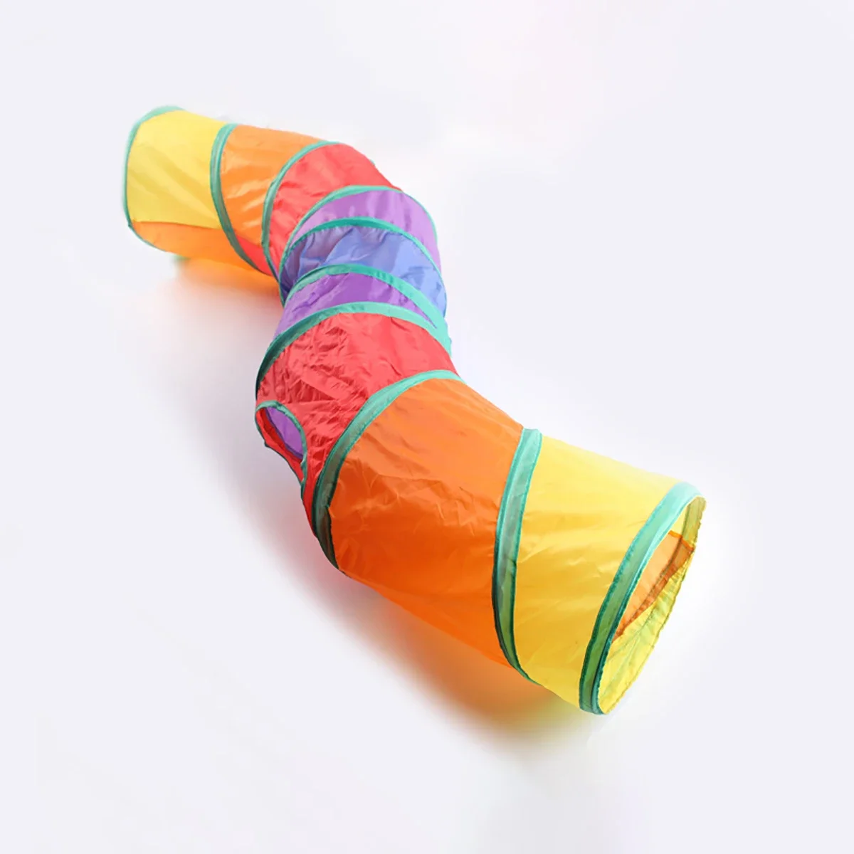 Cat RainbowTunnel Tube, Foldable Cat Toys, Cat Training, Fun Interactive Toys, Puppy Black Tunnel, Pet Supplies, Cat Accessories