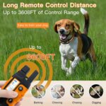 3300Ft Electric Dog Training Collar Remote Control Waterproof Pet BehaviorFor 5-120lbs Puppy With Shock Vibration - Image 3