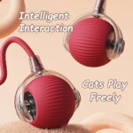 New Cat Interactive Ball Toy Automatic Rolling Ball Faux Tail Rechargeable Smart Pet Electric Toy Dog Cat Training Imitate Mouse - Image 2