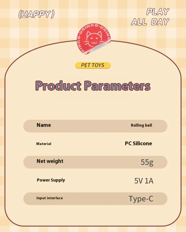 New Cat Interactive Ball Toy Automatic Rolling Ball Faux Tail Rechargeable Smart Pet Electric Toy Dog Cat Training Imitate Mouse New Cat Interactive Ball Toy Automatic Rolling Ball Faux Tail Rechargeable Smart Pet Electric Toy Dog Cat Training Imitate Mouse