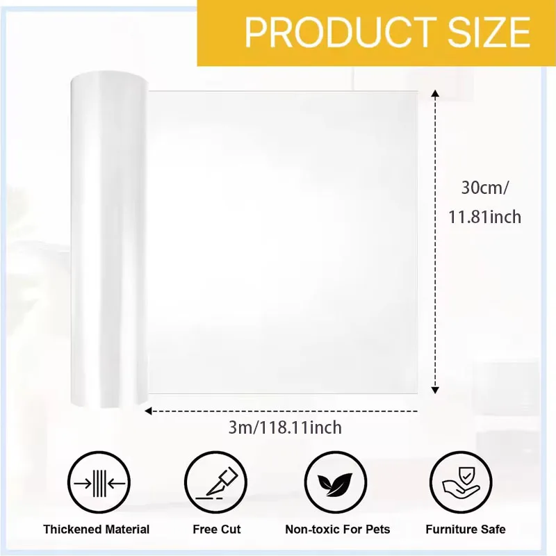 Accessories for Cats Transparent Furniture Protectors Cover Sofa Protection Pads PVC 3m Self-adhesive Cat Supplies Pet Products
